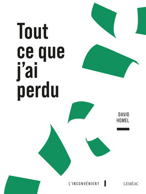 cover image of Tout ce que j'ai perdu